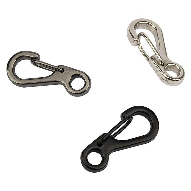 10X Mini Alloy Carabiner Keychain Durable Snap Spring Clip Hook - Aimall