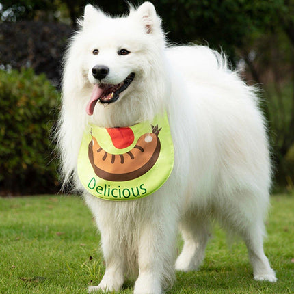 Pet Dog Drool Towel Bib Absorbent Puppy Bandana Outdoor Saliva Scarf Pets