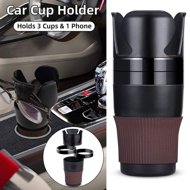Multifunctional Car Cup Holder Storage Box Drink Organiser Vehicle Accessories