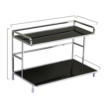 Kitchen Bathroom Desktop Storage Rack Water Cup Holder Cosmetic Iron Shelf
