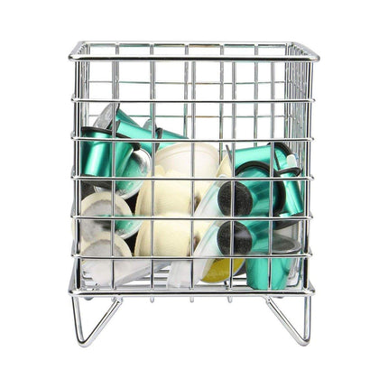 Large Wrought Iron Storage Basket Desktop Organizer Box for Dormitory Cosmetics
