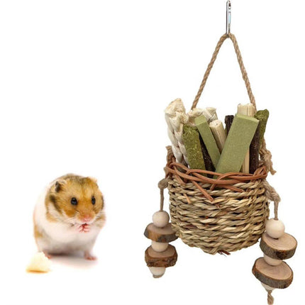 Pet Teething Stick Set Chew Toys for Hamster Dental Care Small Animal Supplies
