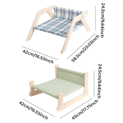 Cat Fabric Chair Bed Washable Recliner Portable Puppy Sleeping House Nest Chiar