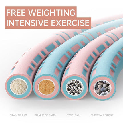 Detachable Weighted Hula Hoop Fitness Equipment for Home Exercise Use