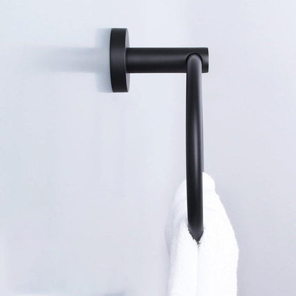 Stainless Steel Oval Hand Towel Ring Rack Rail Holder Wall Mounted Bathroom Tool