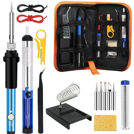 15IN1 Soldering Iron Kit 60W Electric Welding Tool Adjustable Temperature NEW - Aimall