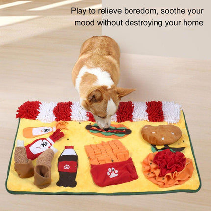 Dog Sniffing Pad Pet Training Mat Interactive Snuffle Toy for Dogs Stress Relief