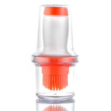 Kitchen Oil Dispenser Brush with Storage Lid Cooking Basting Sauce Tool Set
