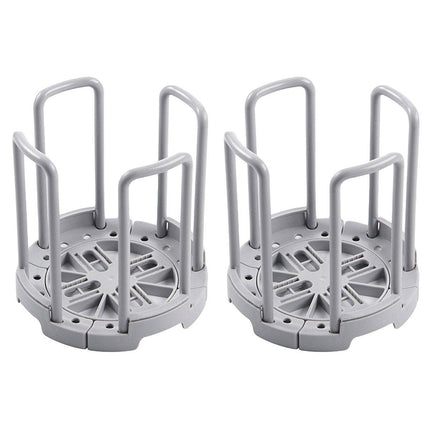 2pcs Kitchen Dish Drying Rack with Drainage Storage Cup Holder Organizer Stand