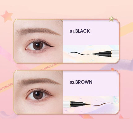 Slim Eyeliner Pencil Black Waterproof Smudge Proof Twist Eye Makeup Liner Woman - Aimall