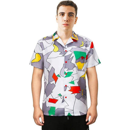 Strange Story 4 Cos Dress Shirt Short Sleeve Round Neck Men's And Women's Performance Cosplay Dress New Halloween Play Dress