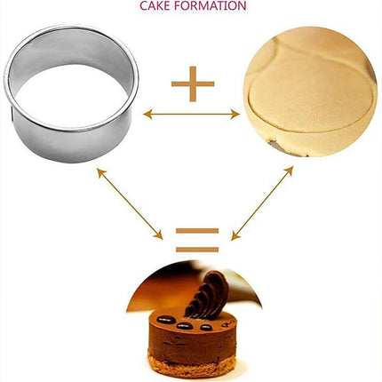 11X Metal Round Cookie Biscuit Cake Cutter Set Stainless Steel Pastry Cutter Tool