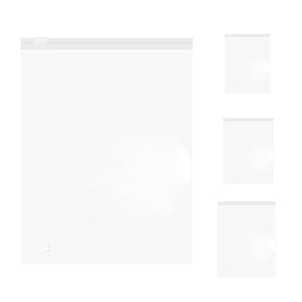300PCS Zip Lock Plastic Bags Reclosable Resealable Zipper Pouch for Clothes Bag Aimall