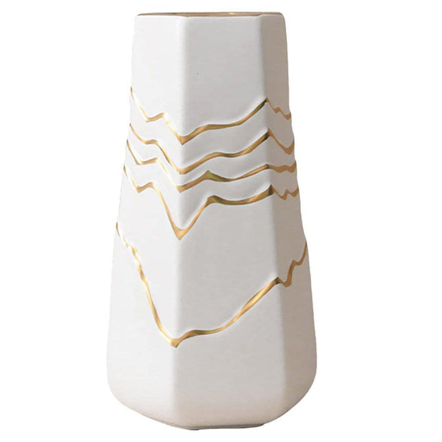 Ceramic Flower Vase Simple Home Hotel Decor Hydroponic Planting Container