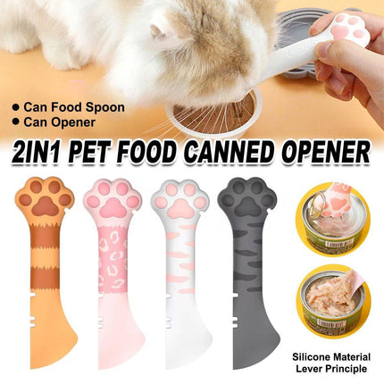 Pet Can Scoop Cat Can Opener for Feeding Multi Functional Cat Food Scooper Tool