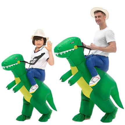 Inflatable Dinosaur Rider Costume Dinosaur Suit for Party and Halloween Cosplay