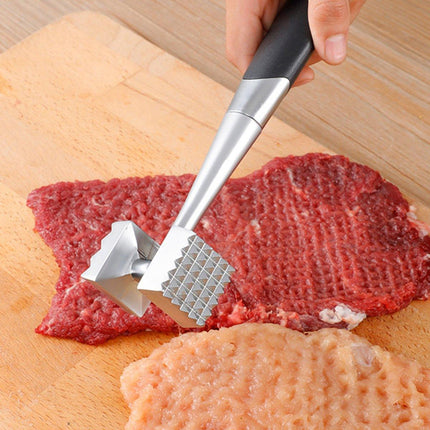 Stainless Steel Meat Tenderizer Hammer Kitchen Tool for Cooking and BBQ Use
