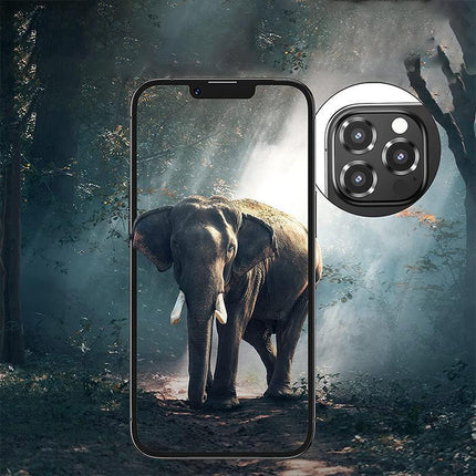 For iPhone 14/14 Plus Metal Camera Lens Glass Screen Protector - Aimall