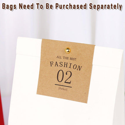 60PCS Folded Kraft Paper Biscuit Kraft Cardboard paper Creative Decorative Paper