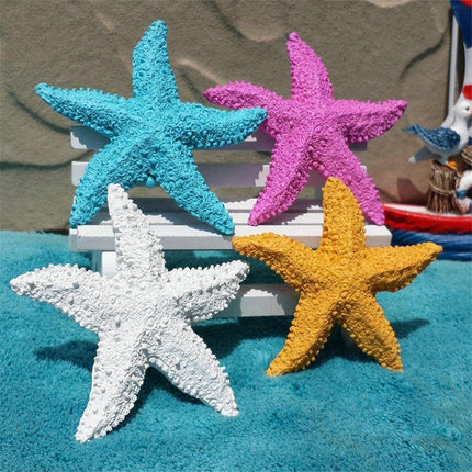 4X Aquarium Resin Starfish Decoration FishTank Marine Simulation Micro Landscape
