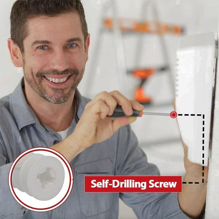 UP 500 PCS Nylon Anchors Screws 13mm x 42mm Wall Mates For Plaster Board Fixings - Aimall