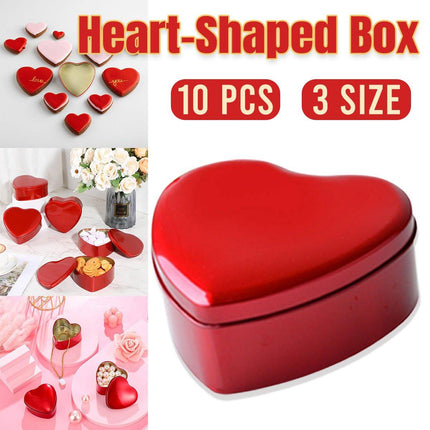 10pcs Iron Box Wedding Candy Boxes Tea Storage Durable Party Favor Containers