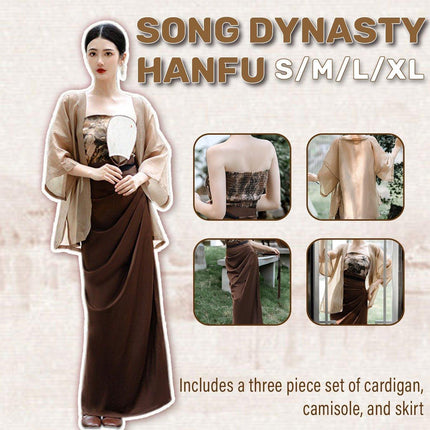 Chinese Style Hanbok Vintage Bustier Skirt Three Piece Suit Spring Summer