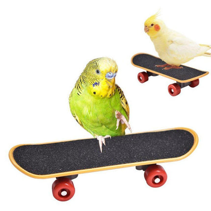 2pcs Parrot Finger Scooters Toys Interactive Parrot Play Scooter Set for Birds