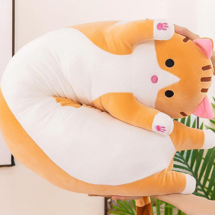 Soft Cute Plush Cat Cats Doll Stuffed Kitten Pillow Gift Cushion Toy For Kids Grey - Aimall