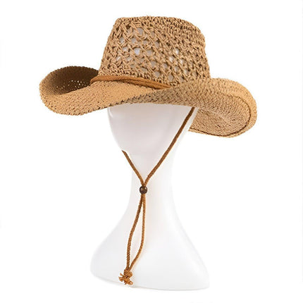 Summer Straw Beach Hat Outdoor Western Sun Hat Youth Sunscreen UV Protection