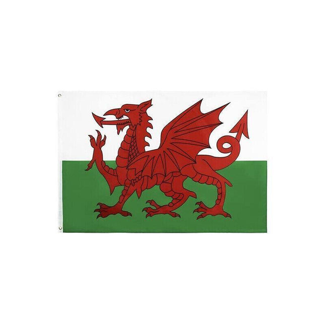 Large Wales Welsh Flag Heavy Duty Outdoor 90 X 150 CM - 3ft x 5ft - Aimall