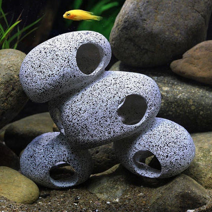 Clay Pot Aquarium Decoration Shrimp House Cichlid Breeding Tank Fish Nest