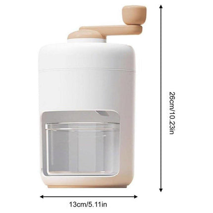 Hand Crank Ice Crusher Machine Shaver for Smoothies Slushies Milkshakes Desserts