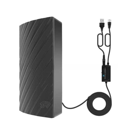 500 Mile HDTV Digital TV Antenna 4K 1080P Amplified Indoor Signal Booster Black