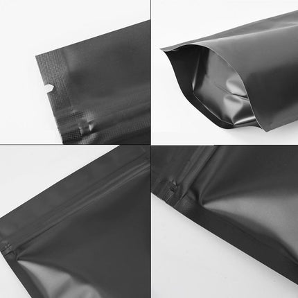 100PCS Black Aluminum Bag Mylar Foil Pouch Heat Sealer Food Storage Package Bags - Aimall