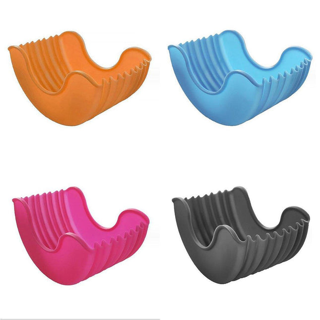 4PCS Hamburger Silicone Holder Sandwich Storage Rack Reusable Burger Fixed Box
