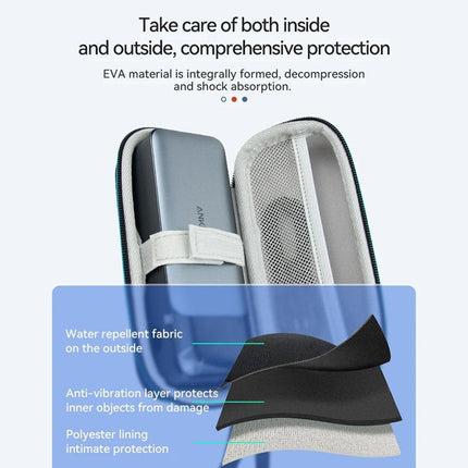 Portable Mobile Power Storage Bag Compact Charging Treasure Organizer Case Box