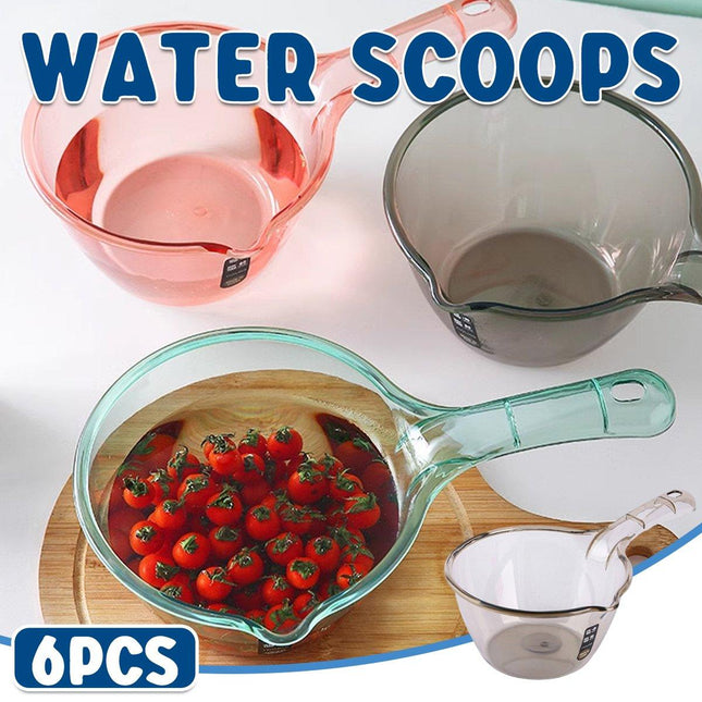 6pcs Household Kitchen Plastic Ladles Durable Cooking Utensils for Soup Serving
