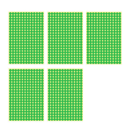 8/13/25/50mm Sticker Dots Adhesive Round Labels Circular Scrapbooking Light Green - Aimall