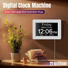 Extra Large Dementia Clock 8inch Digital Calendar Day Clocks LED Alarm Clock Wall