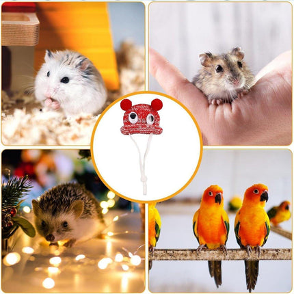 Adjustable Knitted Woolen Hat for Pet Dutch Pig Hamster Funny Decorative Hat
