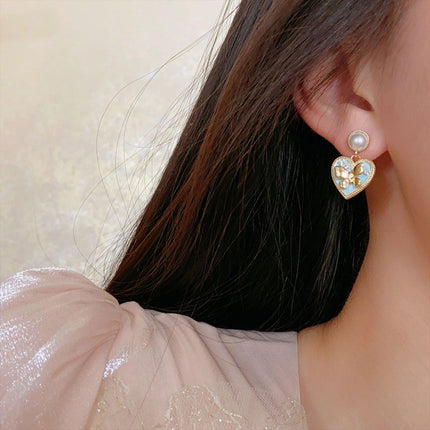 Luxury Butterfly Stud Earrings Elegant Fashion Jewelry Statement Earwear