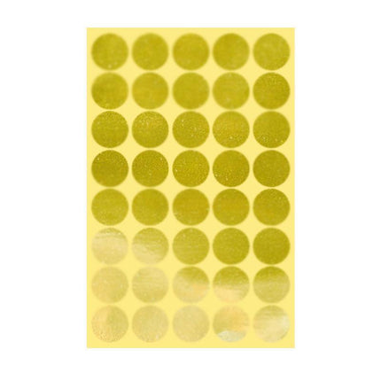 8/13/25/50mm Colour Sticker Dots Adhesive Round Labels Circular Scrapbooking Gold - Aimall