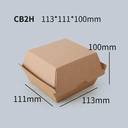 UP To 250PCS New Cardboard Hot Dog Box - Brown Corrugated Kraft - Plain - Aimall