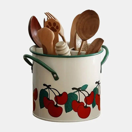 Iron Kitchen Organiser Storage Divider Bucket Rack Home Storage Organizer