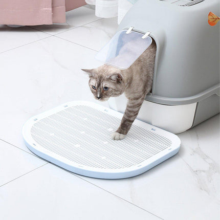 Anti Spill Cat Litter Mat Double Layer Pet Toilet Mat for Litter Box