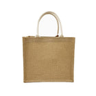 Unprinted Linen Handbag Good Product Companion Gift Linen Hemp Jute Shopping Bag - Aimall