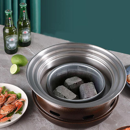 Multifunctional Charcoal Barbecue Grill Household Korean BBQ Grill Port - Aimall