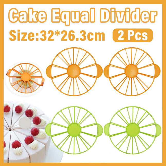 2pcs Cake Slicer Equalizer Split Cutter Baking Tools Plastic DIY Cake Divider