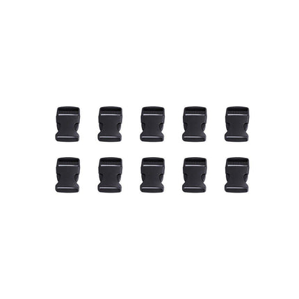 10pcs Black Plastic Buckle Clips for School Bag Backpack Strap Multifunctional